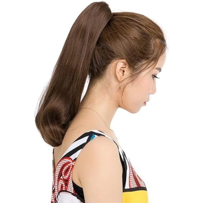 DILLARDS Hair Extension Long Straight Ponytail Hair Wig For Comfortable And Stylish Heat Fiber Hair Extension - Image 3